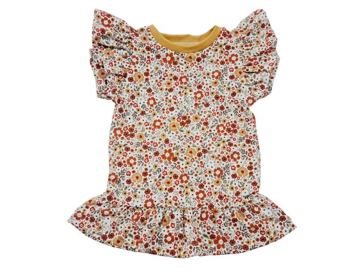 Short-sleeved floral dress by Atelier MiaMia