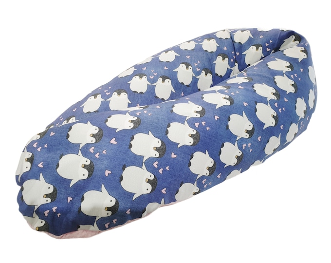 Nursing pillow cuddle pillow or just cover penguins from Atelier MiaMia