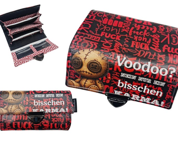 Geldbörse Damen groß XL Midi Mini – Handmade Portemonnaie mit vielen Fächern – Geldbeutel Damen – MiaMia Unikat