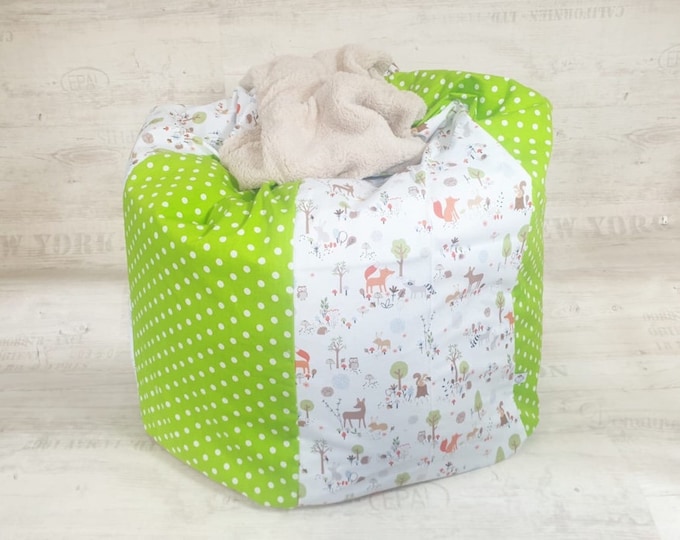 Children's bean bag, stabilizing cushion choice of fabric from Atelier MiaMia