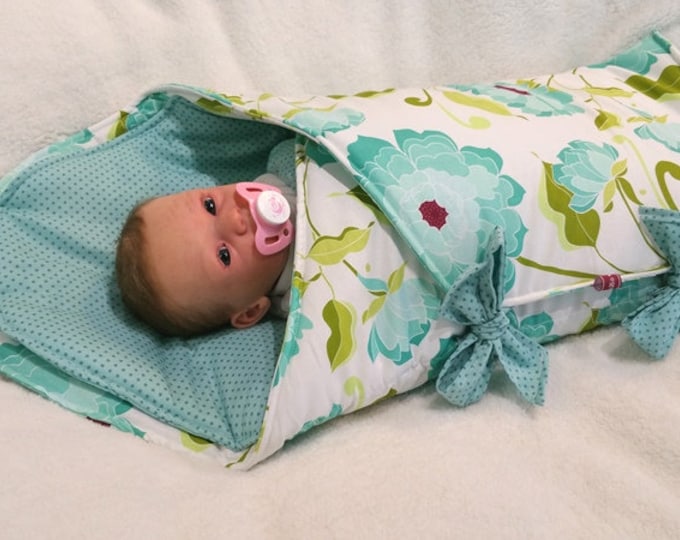 Swaddle blanket, swaddling blanket, baby's first pillow by Atelier MiaMia