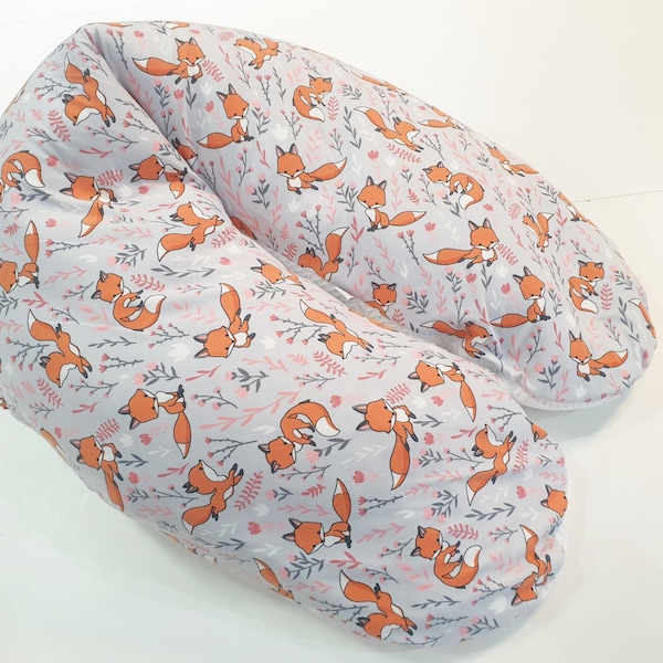 Nursing pillow cuddly pillow or just cover fox gray from Atelier MiaMia