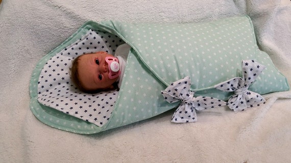 Swaddle Blanket Baby s First Pillow From Atelier Miamia Etsy