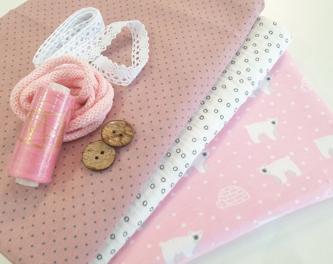 Sewing kit jersey little polar bear from Atelier MiaMia