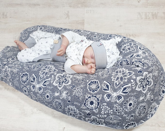 Nursing pillow cuddly pillow or just cover ornaments blue from Atelier MiaMia
