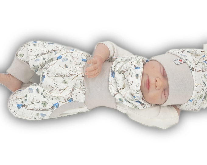 Pump pants individually or in a set of baby child grasses butterfly from Atelier MiaMia
