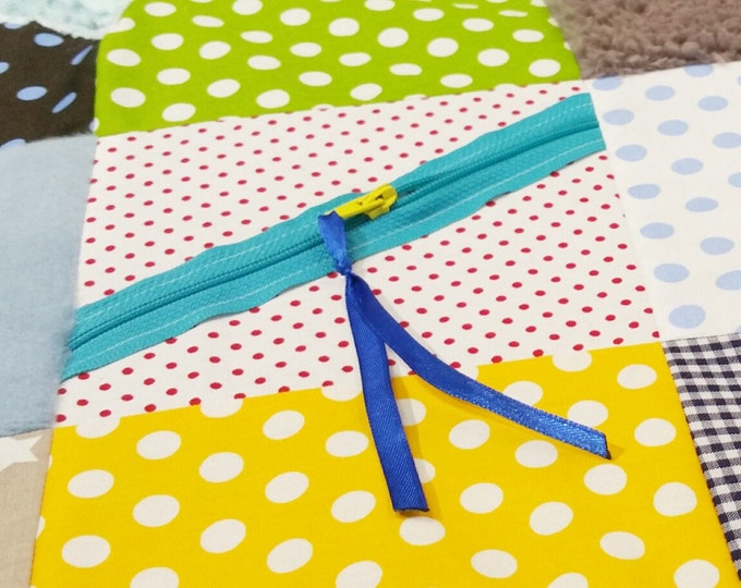 Zipper panel for the experience blanket from Atelier MiaMia