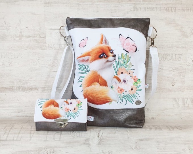 Handbag or set Miss Big - Fox by Atelier MiaMia