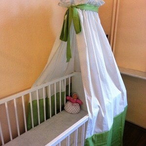 Bed canopy 2 colors with bow from Atelier MiaMia image 2