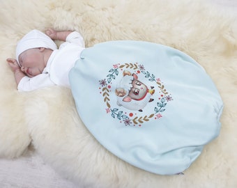 Swaddle bag sheep, romper bag Deluxe 23 by Atelier MiaMia