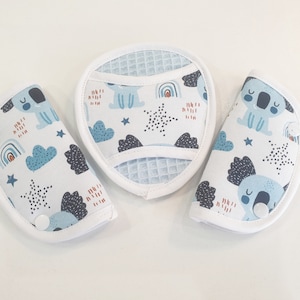Baby seat belt protector from Atelier MiaMia