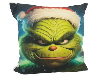 Coussin à motifs Grinch 5 par Atelier MiaMia