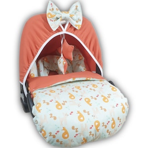 Fußsack wattiert für die Babyschale von Atelier MiaMia