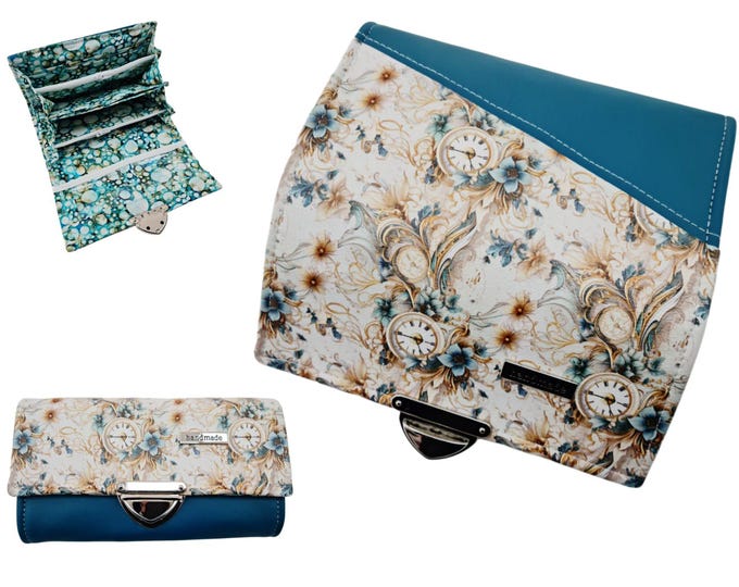 Wallet watches petrol by Atelier MiaMia