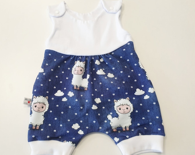 Summer romper, romper sheep by Atelier MiaMia