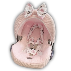 ベビーカーシートカバー MaxiCosi 交換用カバー ピンクのバラ Atelier MiaMia