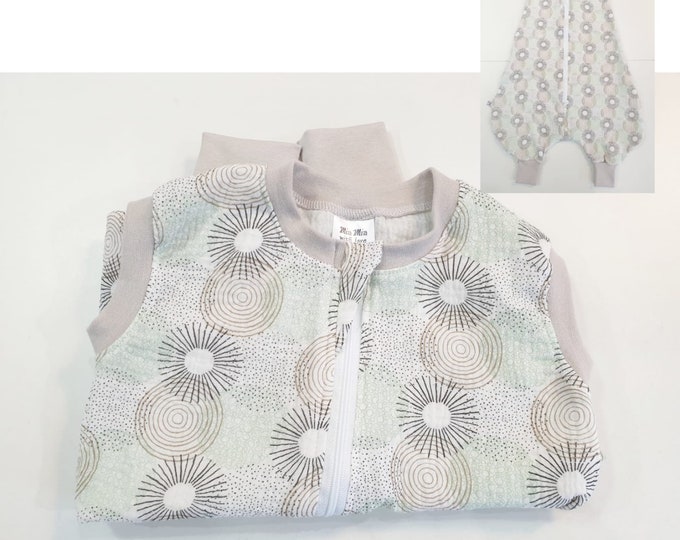 Atelier MiaMia *Mutzelpumper* Sleeping bag with feet, slumber bag, pucksack romper bag baby toddler size 50-104