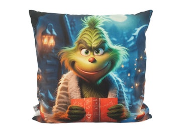 Coussin à motifs Grinch 4 par Atelier MiaMia