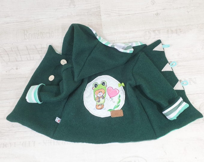 Walk jacket green frog by Atelier MiaMia