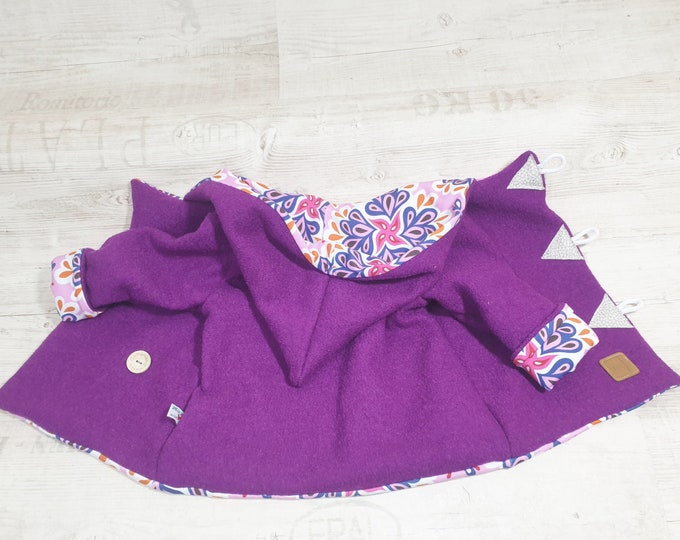 Purple wool jacket from Atelier MiaMia