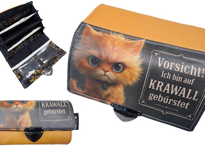 Geldbörse Damen groß XL Midi Mini – Handmade Portemonnaie mit vielen Fächern – Geldbeutel Damen – MiaMia Unikat