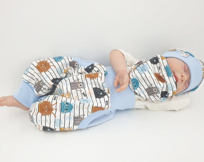 Pump pants individually or in a set Baby Child Designer Limited Monster by Atelier MiaMia