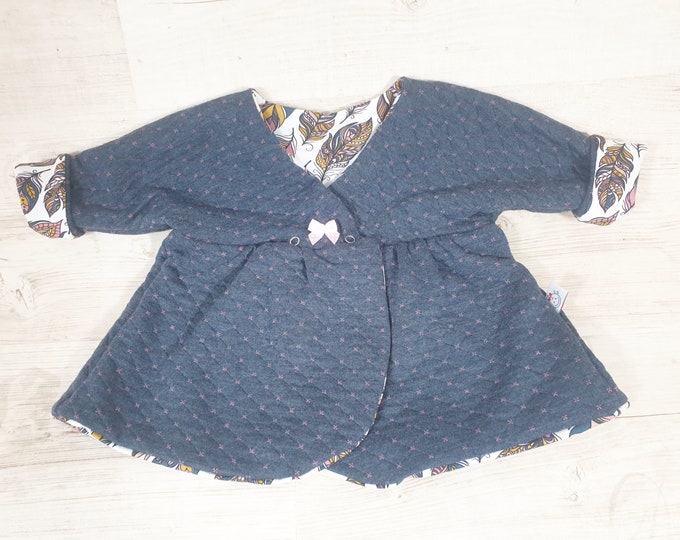 Girls' reversible cardigan from Atelier MiaMia