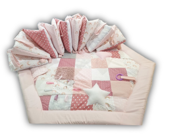 Cuddly and adventure blanket * 6 corner playpen from Atelier MiaMia