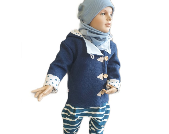 Blue wool jacket from Atelier MiaMia