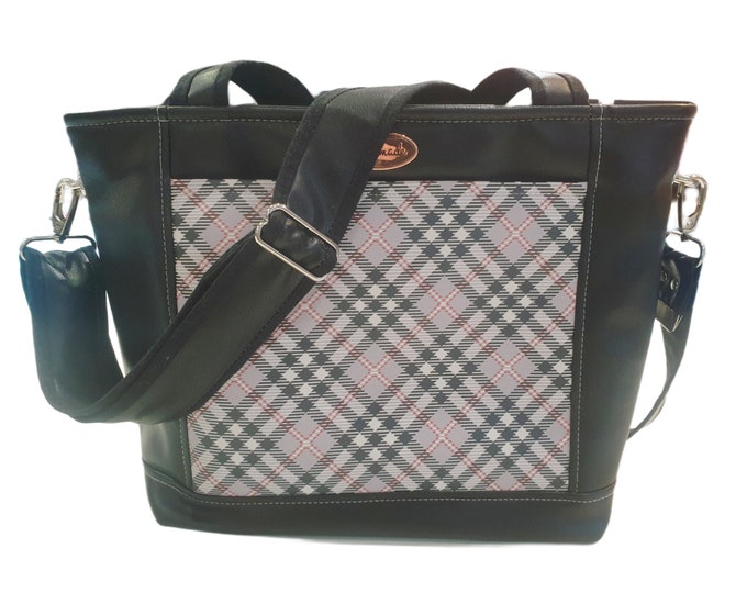 Handbag or set black check by Atelier MiaMia