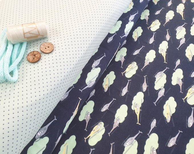Sewing kit jersey helicopter from Atelier MiaMia