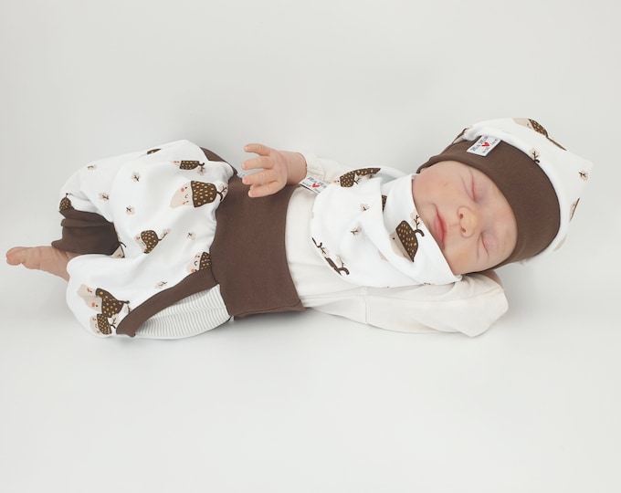 Pump pants individually or in a set of baby child designer acorns from Atelier MiaMia