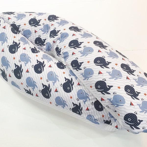 Nursing pillow, cuddly pillow or just the whale cover from Atelier MiaMia