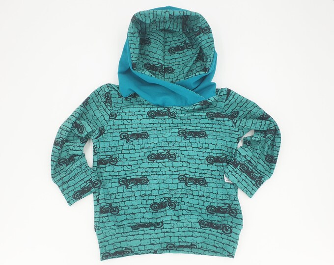 Hoodie, sweater with hood biker by Atelier MiaMia