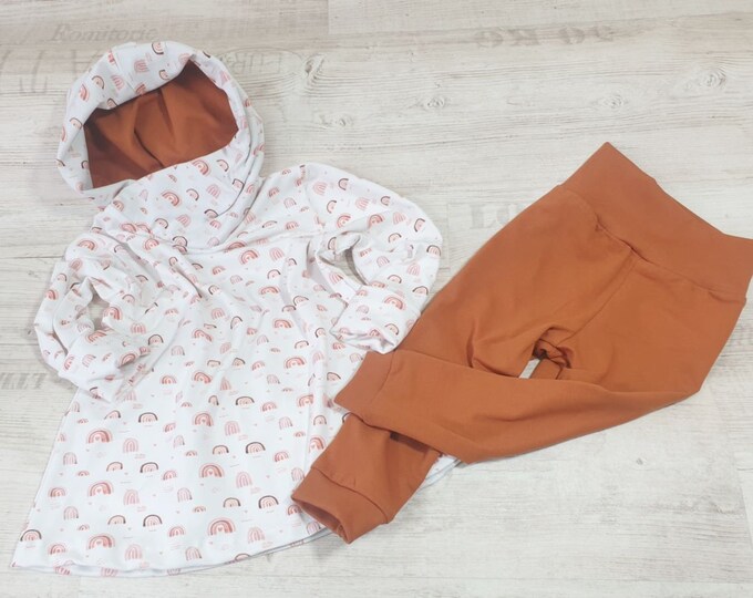 Hoodie dress rainbow by Atelier MiaMia