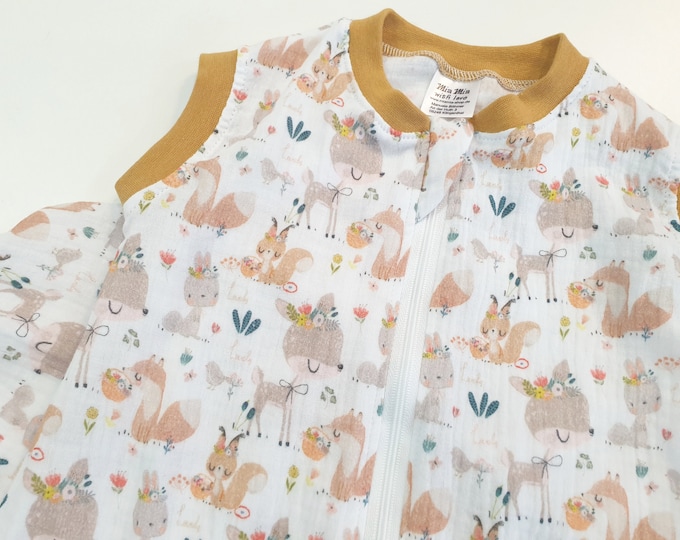Atelier MiaMia *Mutzelpumper* Sleeping bag with feet, slumber bag, pucksack romper bag baby toddler size 50-104