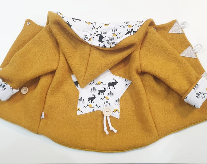 Walk jacket mustard Norwegian by Atelier MiaMia