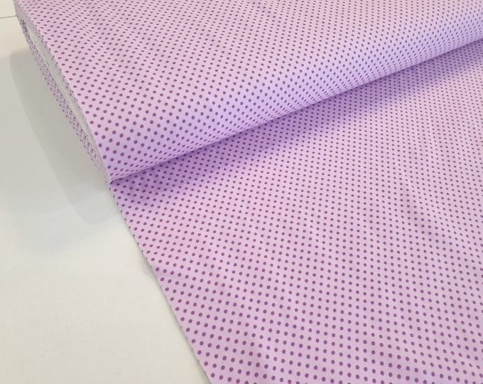 Cotton jersey dots lilac purple from Atelier MiaMia
