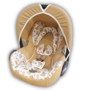 Babyschalen Bezug MaxiCosi Ersatzbezug Waldtiere von Atelier MiaMia