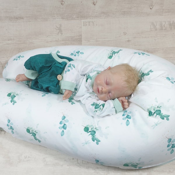 Nursing pillow, cuddly pillow or just a light eucalyptus cover from Atelier MiaMia