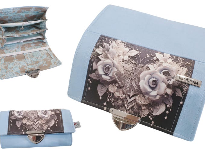 Wallet Butterfly blue by Atelier MiaMia