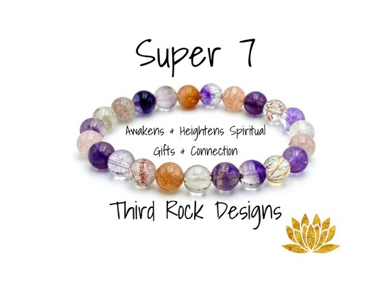 Unisex Lot Natural Gemstones Beaded Healing Reiki Stretchy Bracelet Bangle 7" 