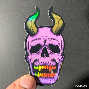 Purple Devil - Autocollant holographique