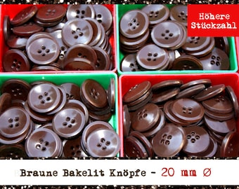 Brown bakelite men's buttons