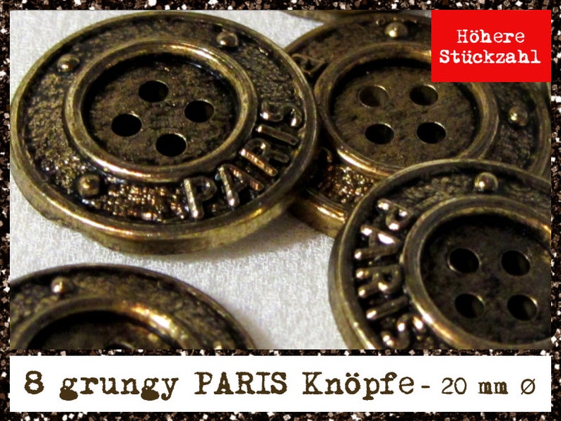 Grungy gold French buttons image 1