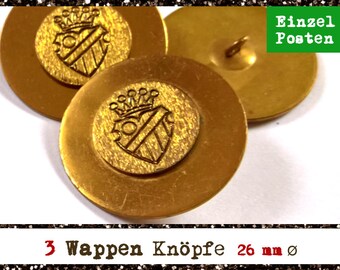 Große Wappen Knöpfe