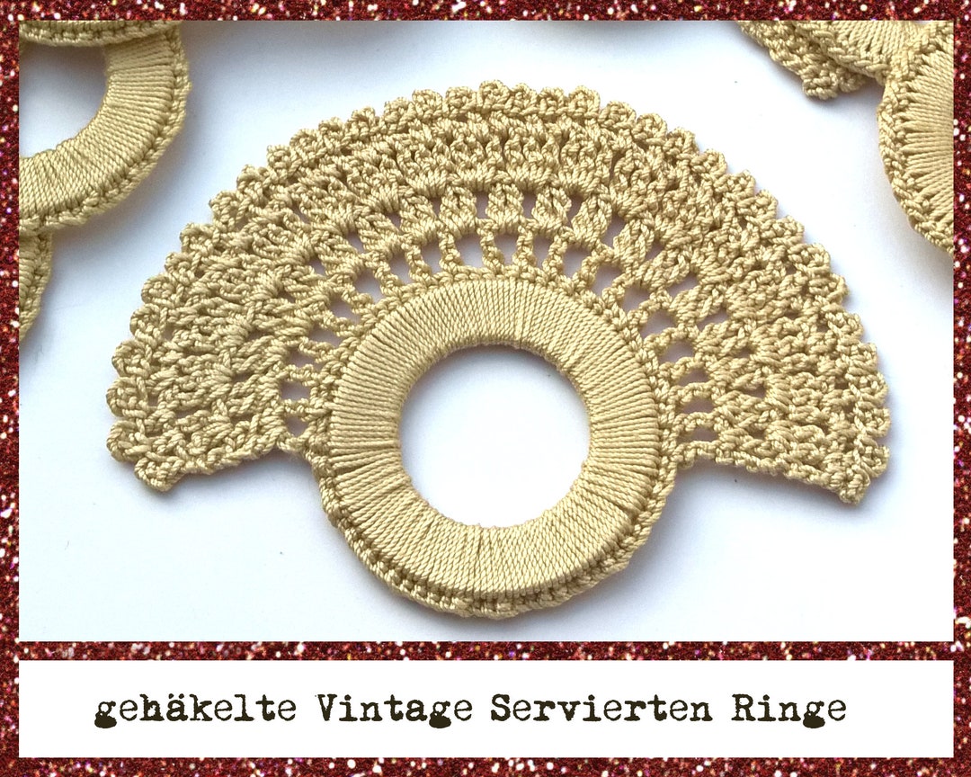 Vintage Crochet Serving Rings - Etsy