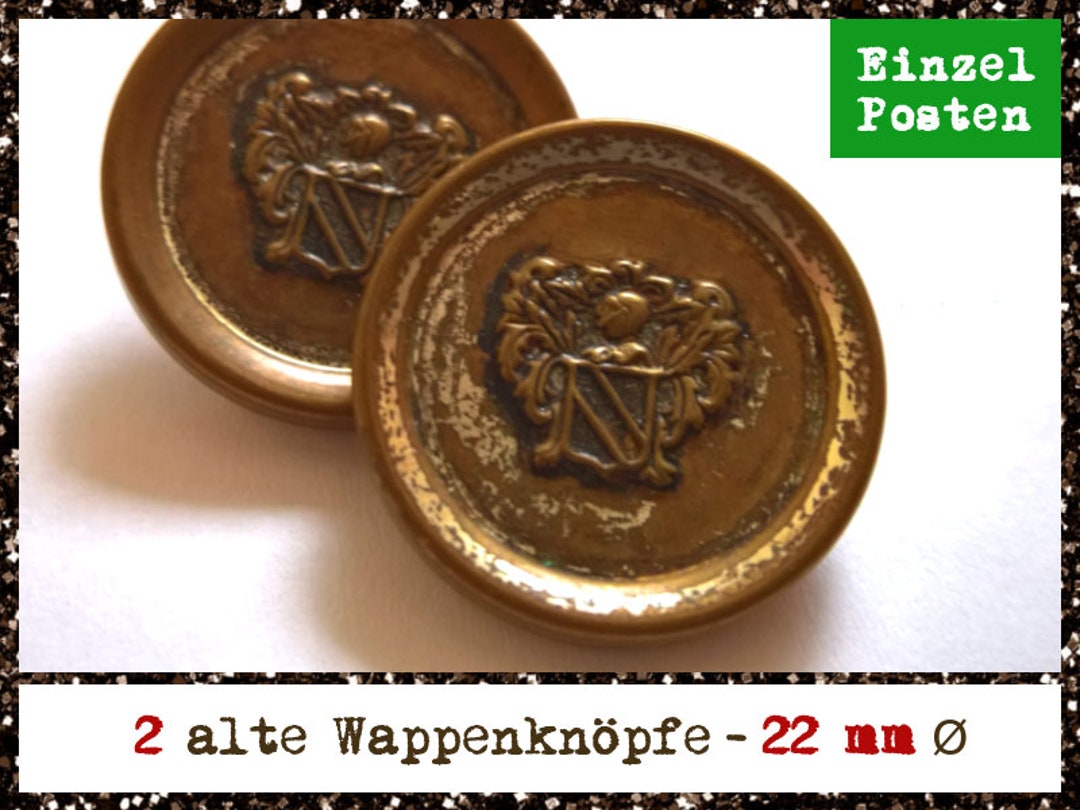 Old Coat of Arms Buttons Etsy
