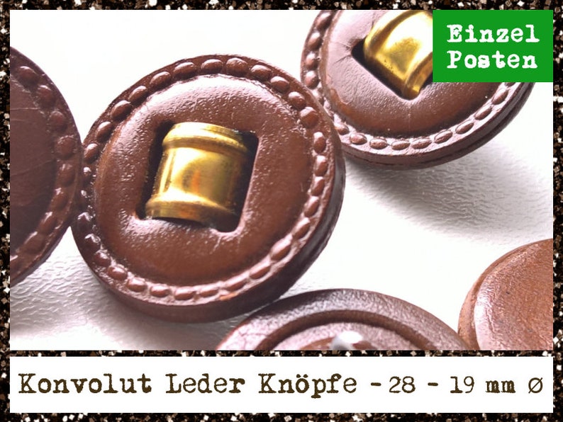 Convolut leather buttons image 1