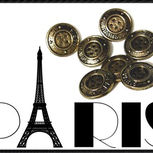 Grungy gold French buttons image 4